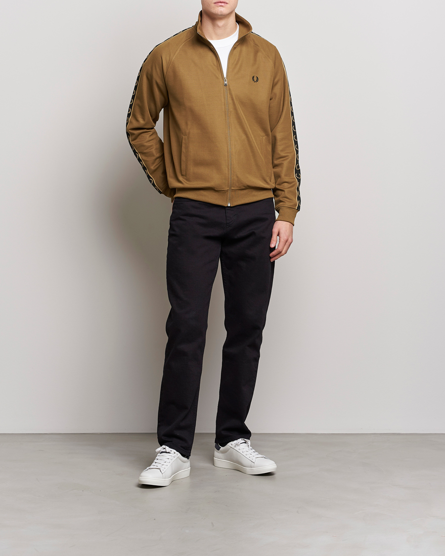 Hombres | Jerséis y prendas de punto | Fred Perry | Taped Track Jacket Shaded Stone