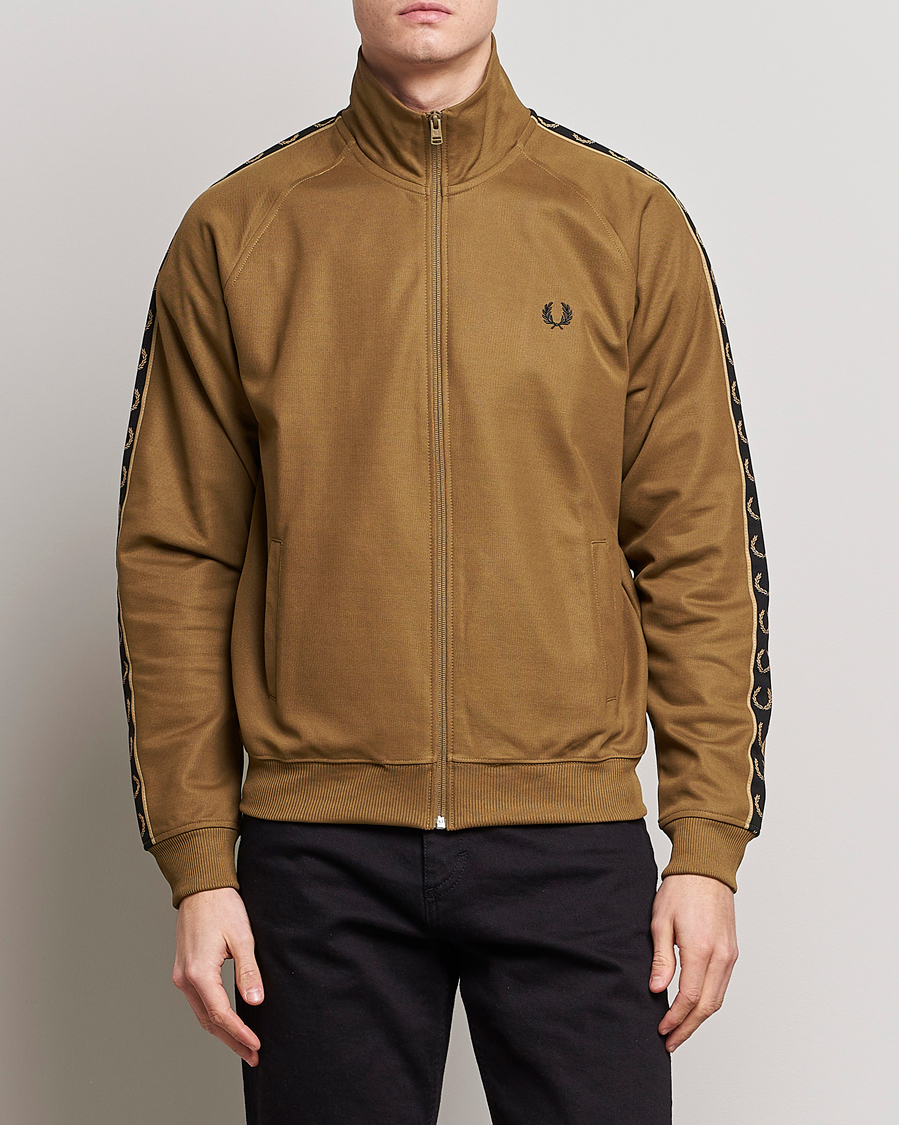 Hombres | Jerséis y prendas de punto | Fred Perry | Taped Track Jacket Shaded Stone