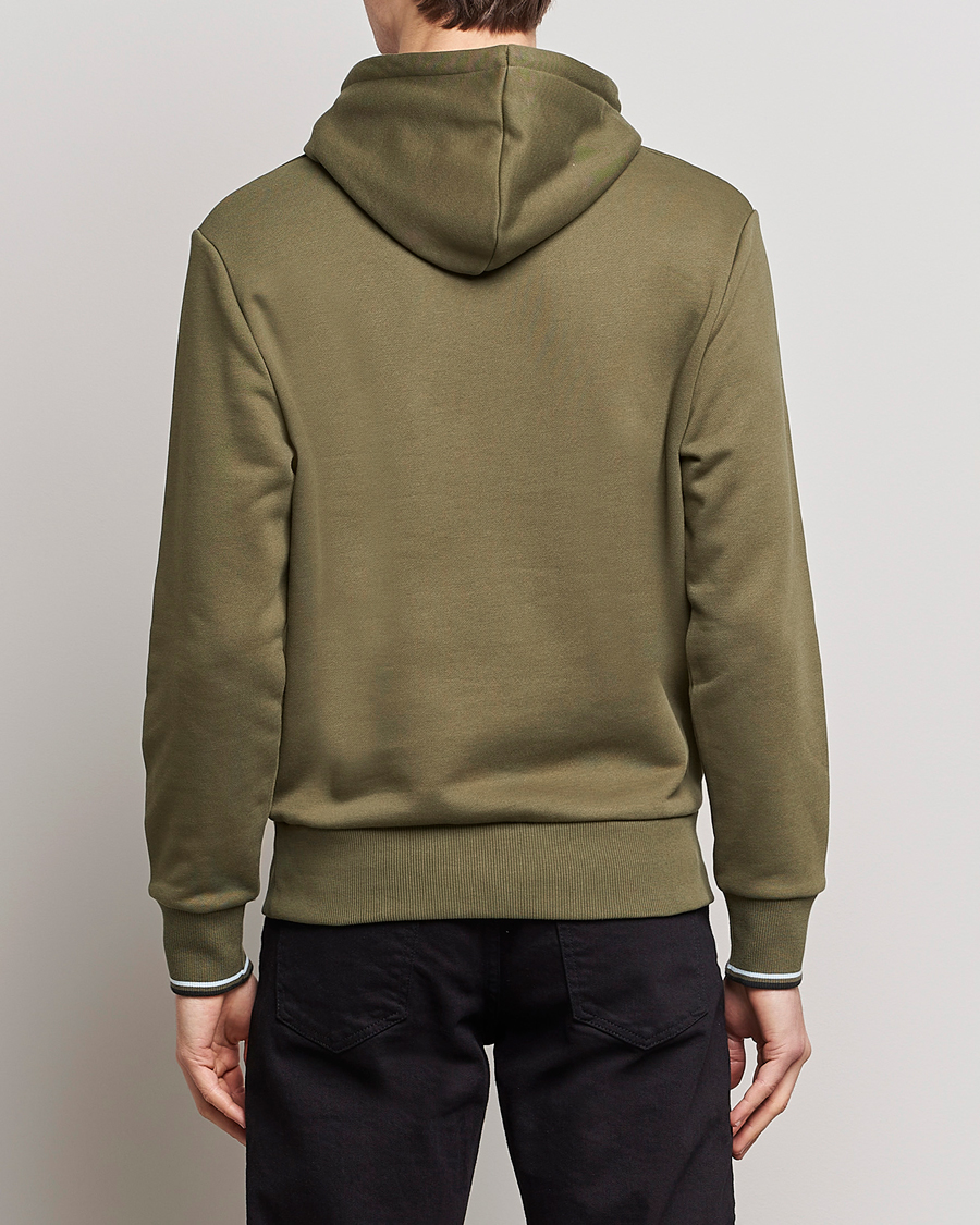Hombres | Jerséis y prendas de punto | Fred Perry | Tipped Hooded Sweatshirt Unifrom Green