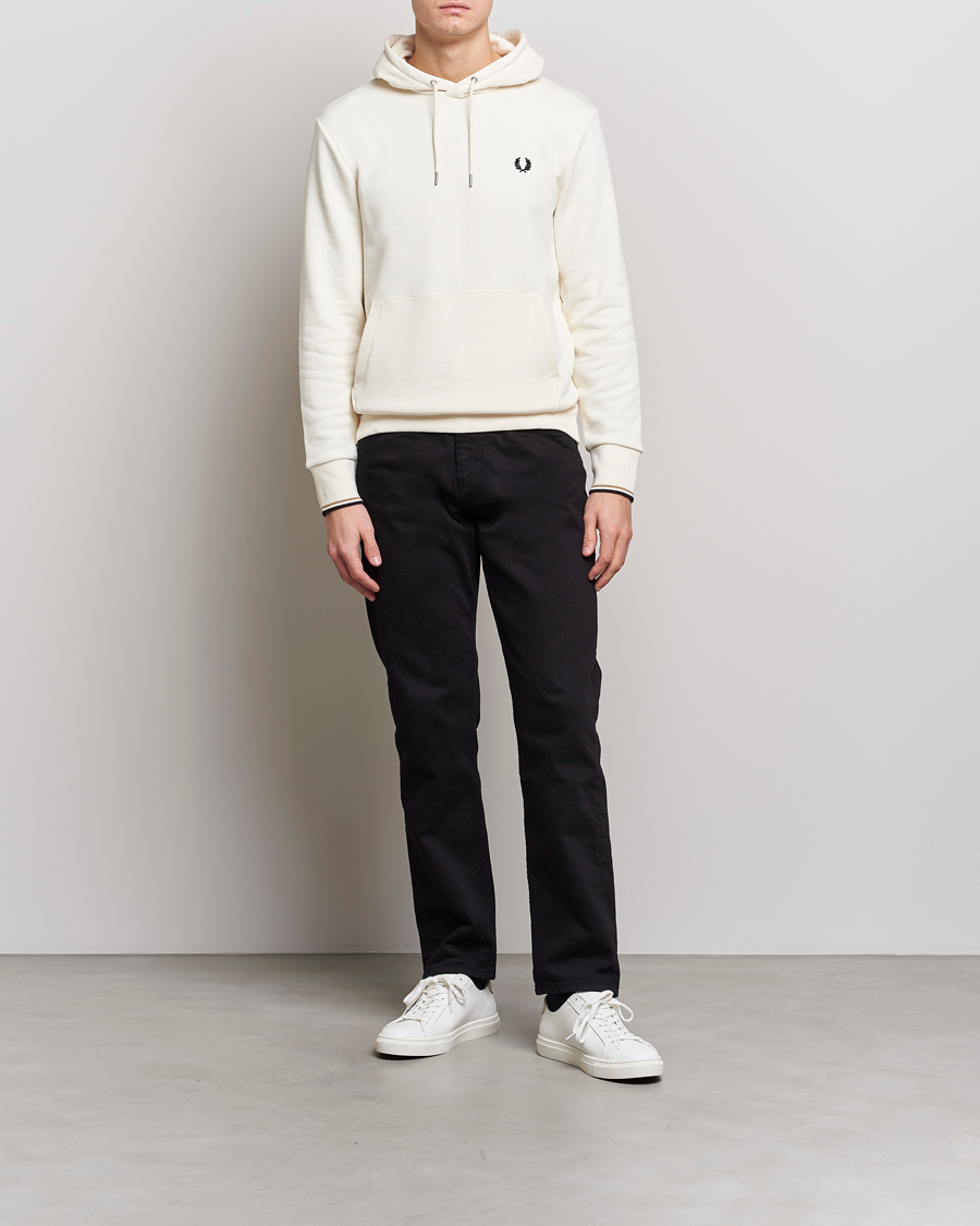 Hombres | Jerséis y prendas de punto | Fred Perry | Tipped Hooded Sweatshirt Ecru