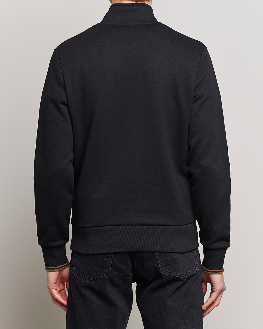 Hombres | Jerséis y prendas de punto | Fred Perry | Half Zip Sweatshirt Black