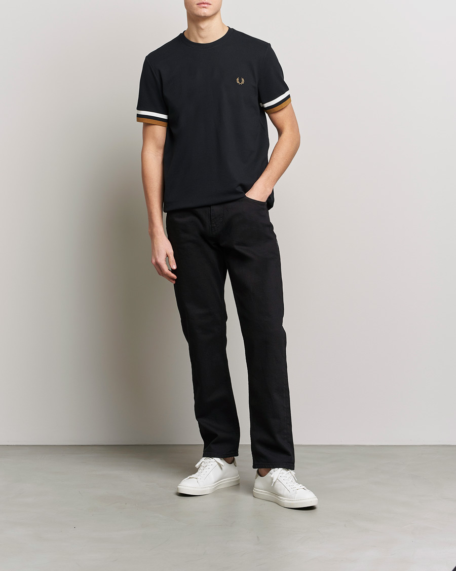 Hombres | Camisetas | Fred Perry | Boled Tipped Pique T-Shirt Black