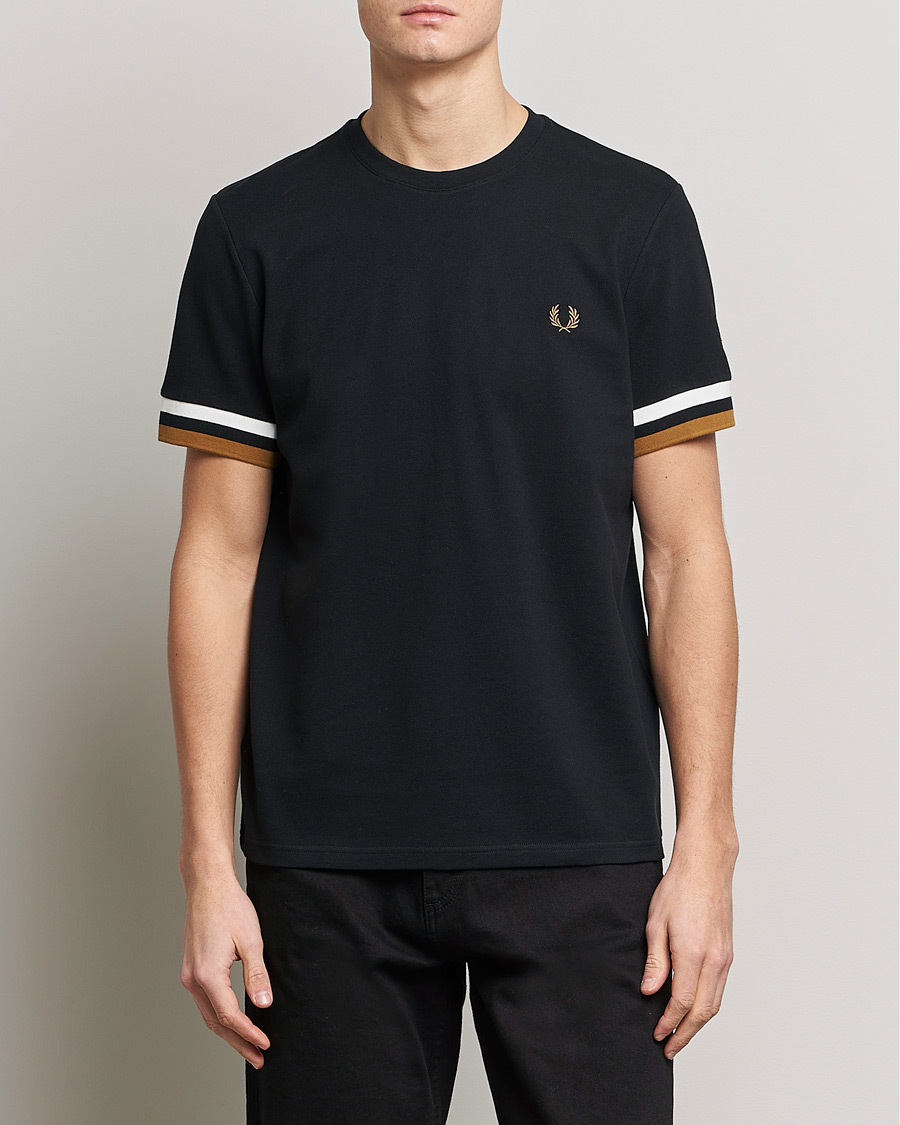 Hombres | Camisetas | Fred Perry | Boled Tipped Pique T-Shirt Black