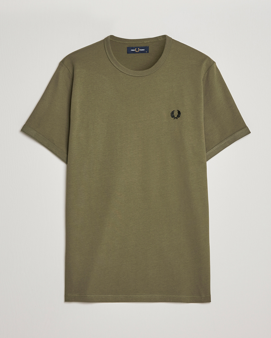 Hombres | Camisetas | Fred Perry | Ringer T-Shirt Unifrom Green