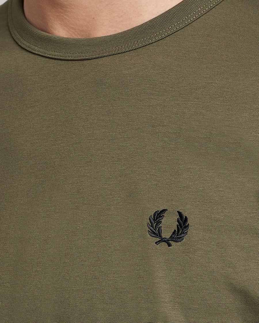 Hombres | Camisetas | Fred Perry | Ringer T-Shirt Unifrom Green