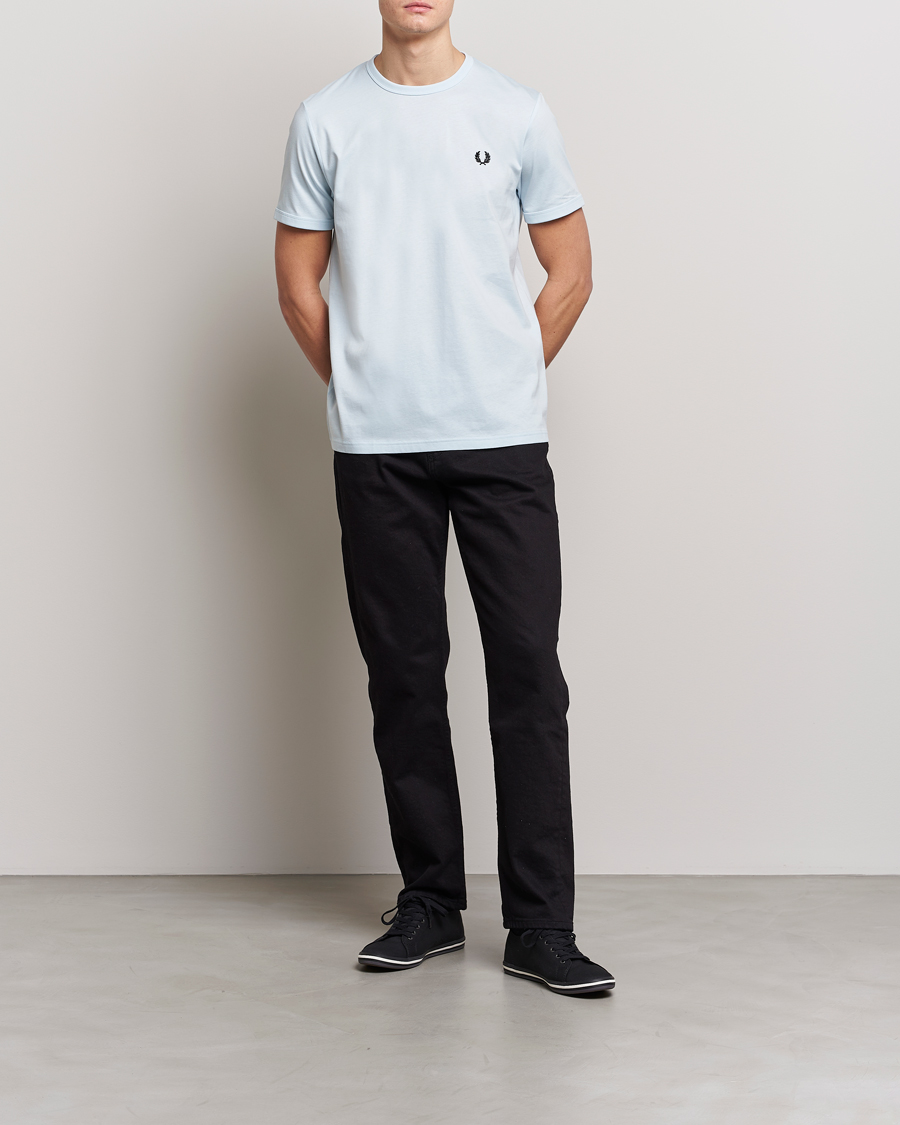 Hombres | Camisetas | Fred Perry | Ringer T-Shirt Light Ice