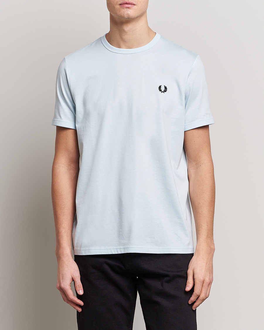 Hombres | Camisetas | Fred Perry | Ringer T-Shirt Light Ice