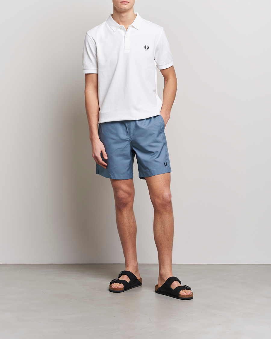 Hombres | Bañadores | Fred Perry | Classic Swimshorts Ash Blue