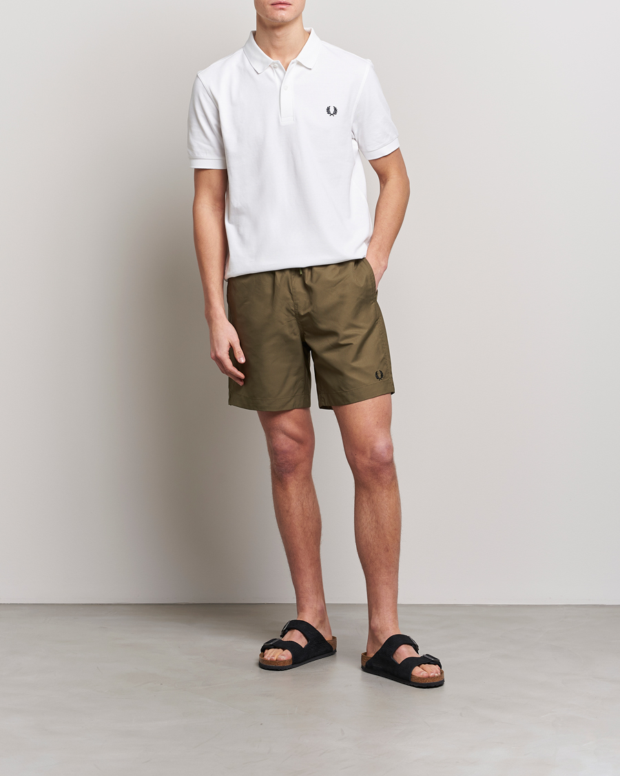 Hombres | Bañadores | Fred Perry | Classic Swimshorts Uniform Green
