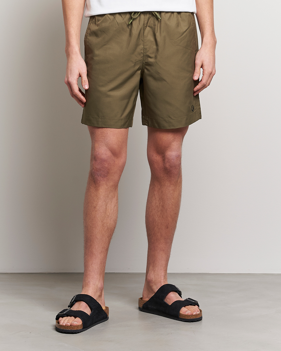 Hombres | Bañadores | Fred Perry | Classic Swimshorts Uniform Green