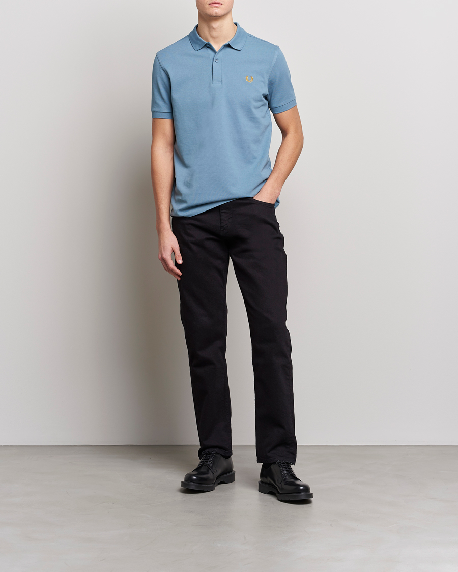 Hombres | Polos | Fred Perry | Plain Polo Shirt Ash Blue