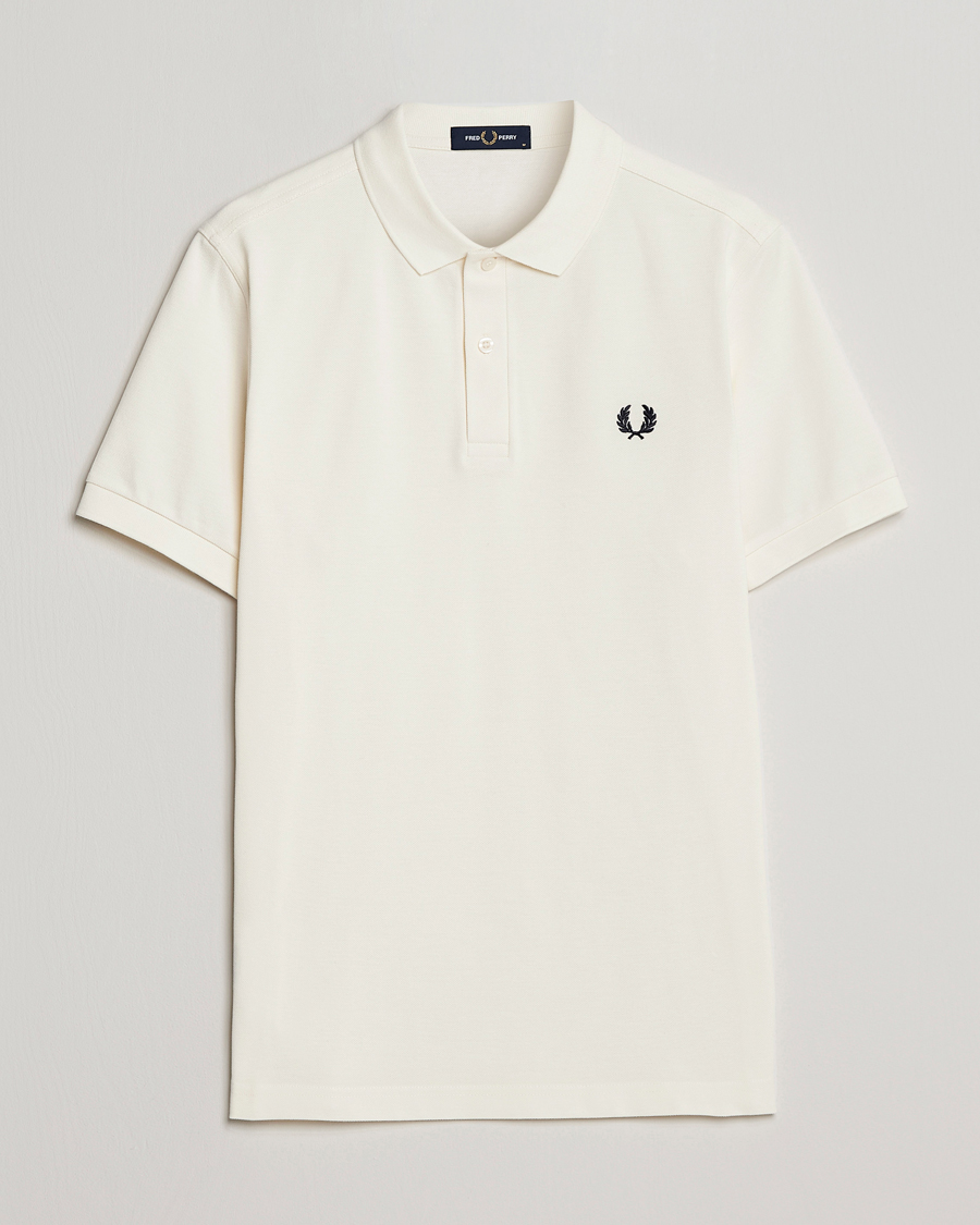 Hombres | Polos | Fred Perry | Plain Polo Shirt Ecru