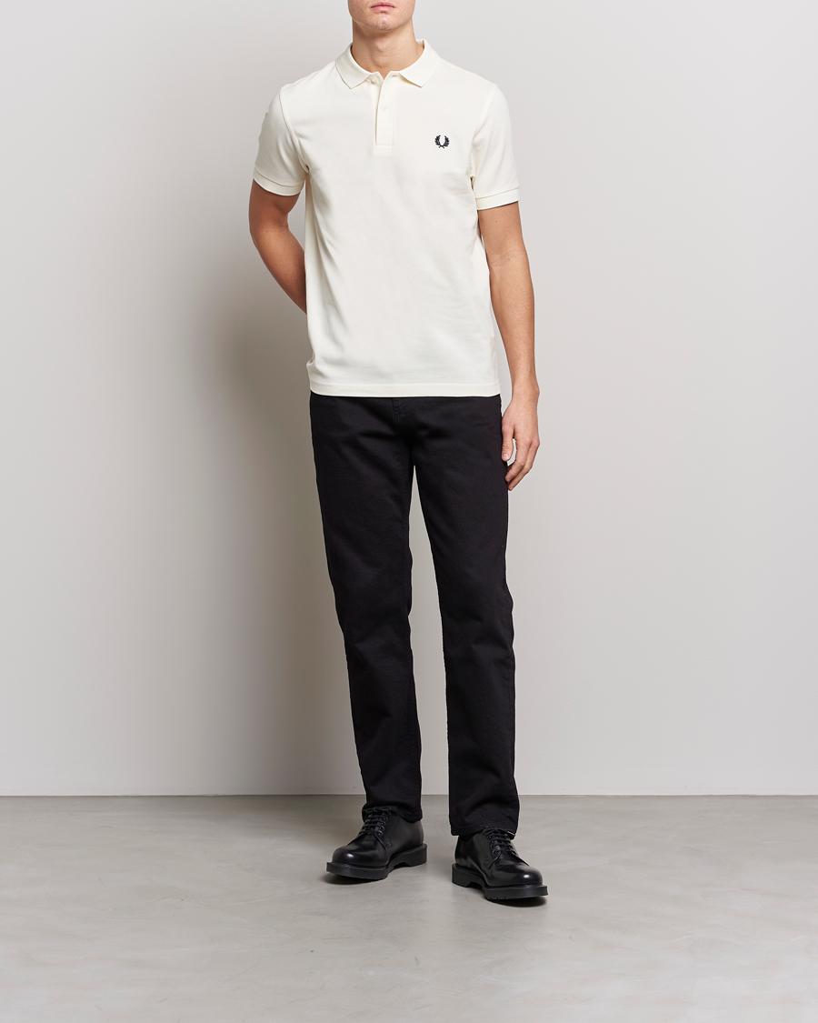 Hombres | Polos | Fred Perry | Plain Polo Shirt Ecru
