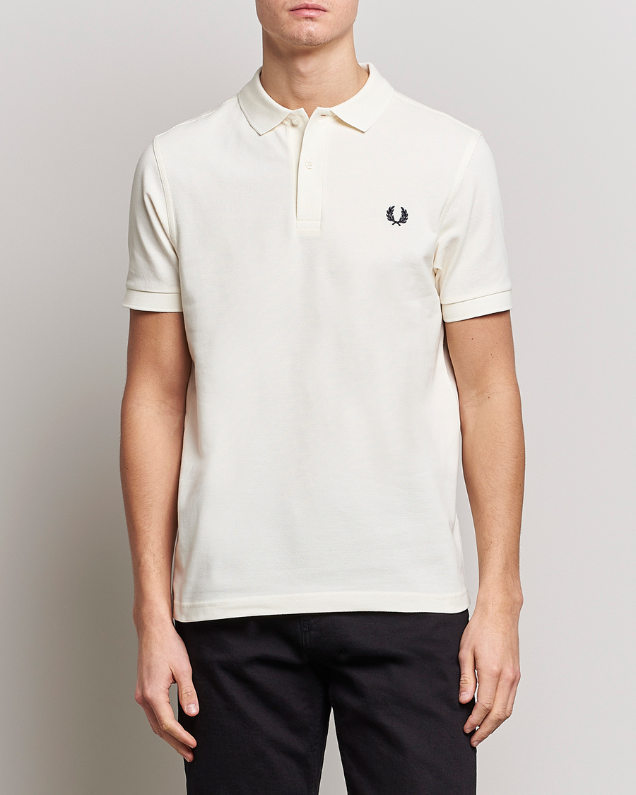 Hombres | Polos | Fred Perry | Plain Polo Shirt Ecru