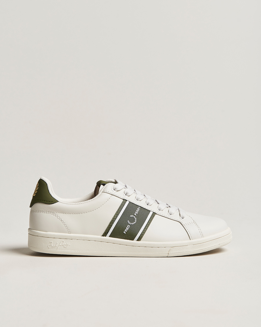 Hombres | Fred Perry Graphic Mesh Sneaker Porcelain | Fred Perry | Graphic Mesh Sneaker Porcelain