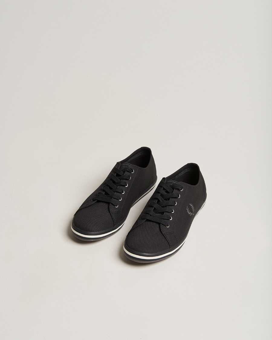 Hombres | Fred Perry Kingston Twill Sneaker Black | Fred Perry | Kingston Twill Sneaker Black