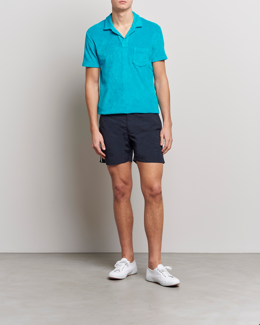 Hombres | Polos | Orlebar Brown | Terry Polo Crystal Sea