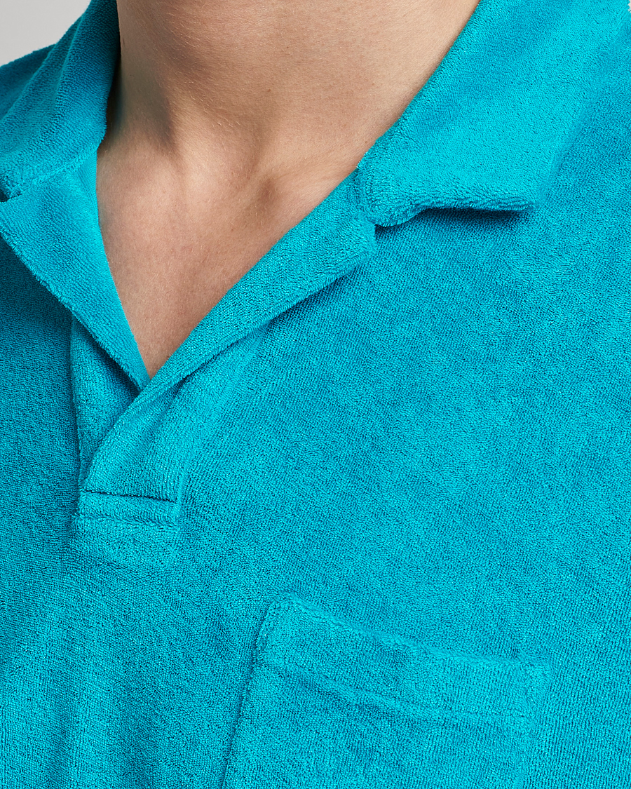 Hombres | Polos | Orlebar Brown | Terry Polo Crystal Sea