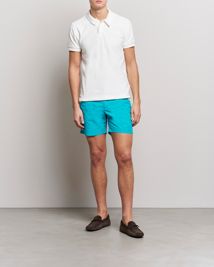 Hombres | Bañadores | Orlebar Brown | Bulldog II Medium Length Swim Shorts Crystal Sea