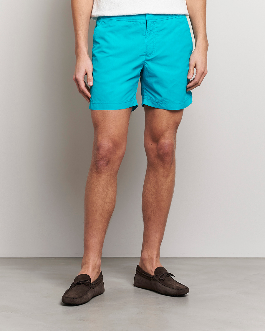 Hombres | Bañadores | Orlebar Brown | Bulldog II Medium Length Swim Shorts Crystal Sea