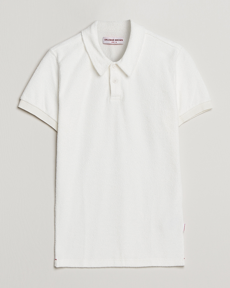 Hombres | Polos | Orlebar Brown | Lorenzo Cotton Terry Polo Cloud