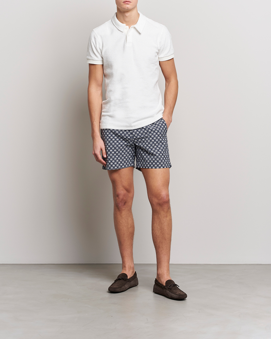 Hombres | Polos | Orlebar Brown | Lorenzo Cotton Terry Polo Cloud