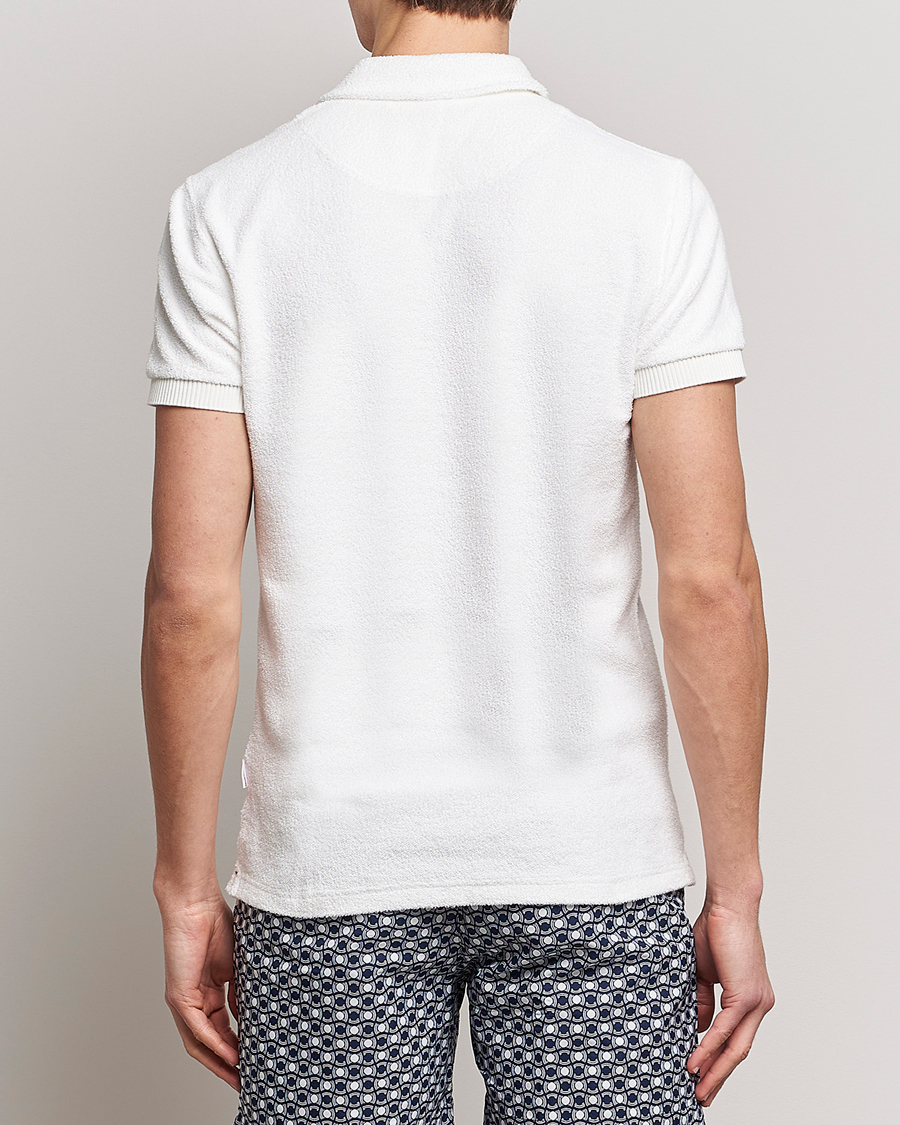 Hombres | Polos | Orlebar Brown | Lorenzo Cotton Terry Polo Cloud