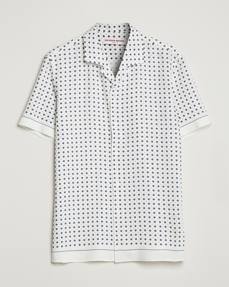 Hombres | Camisas | Orlebar Brown | Hibbert Cravat Linen/Viscose Shirt Sea Mist