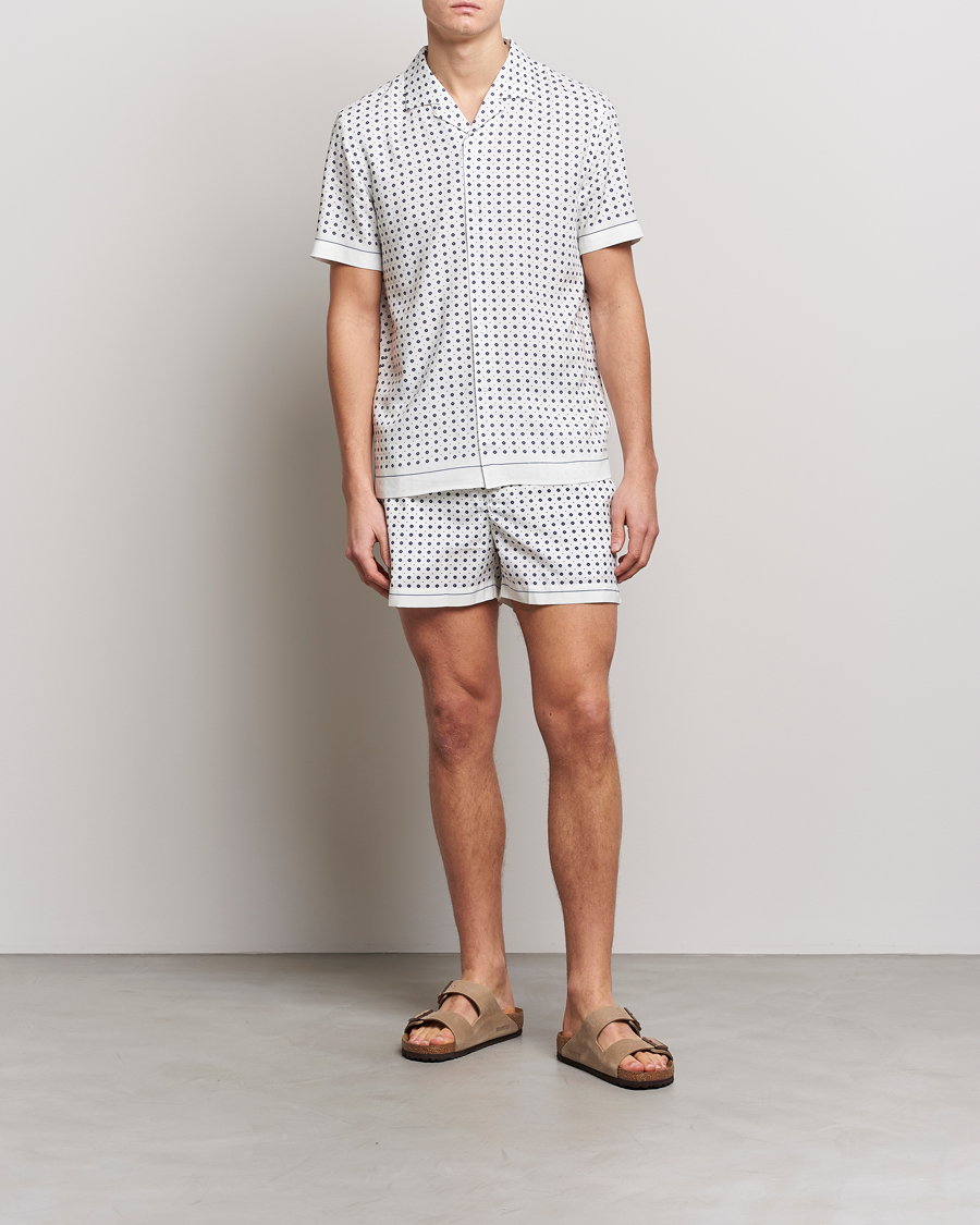 Hombres | Camisas | Orlebar Brown | Hibbert Cravat Linen/Viscose Shirt Sea Mist