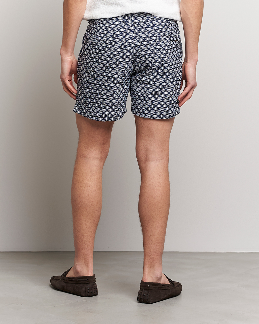 Hombres | Bañadores | Orlebar Brown | Bulldog Tela Jacquard Swimshorts Night Iris