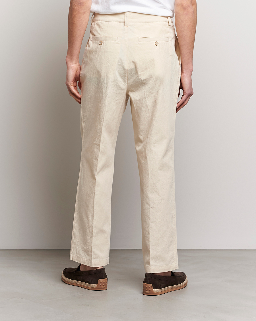 Hombres | Pantalones | Orlebar Brown | Beckworth Pleated Cotton Trousers Pebble