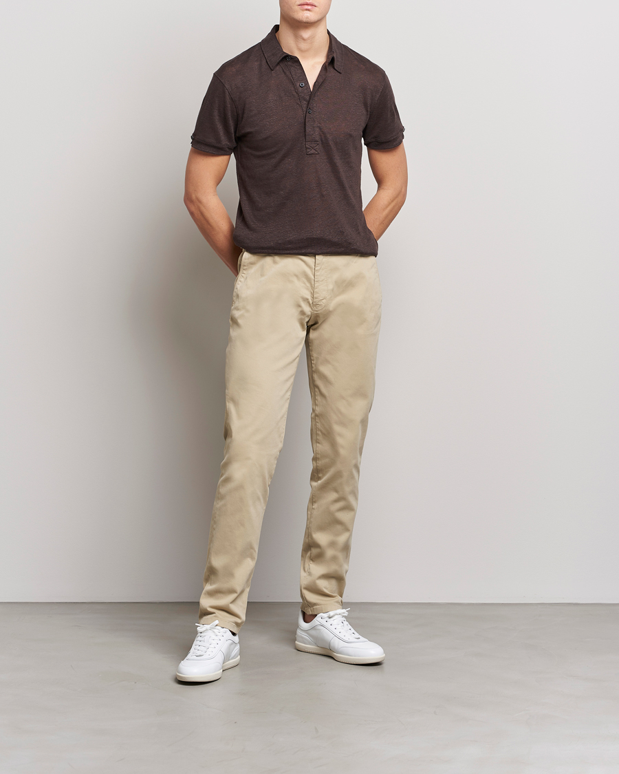 Hombres | Pantalones | Orlebar Brown | Fallon Stretch Cotton Chinos Sand Dune