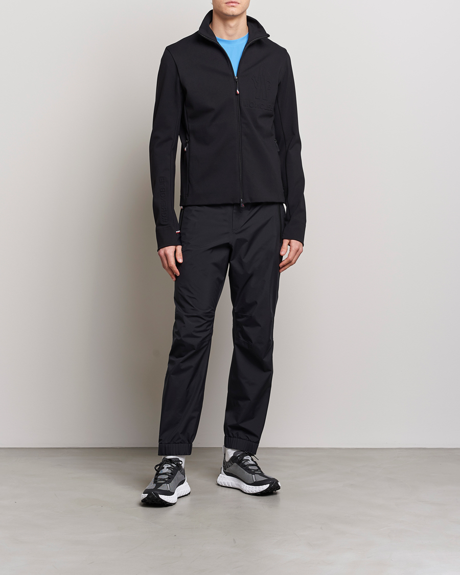 Hombres | Jerséis y prendas de punto | Moncler Grenoble | Embossed Full Zip Cardigan Black