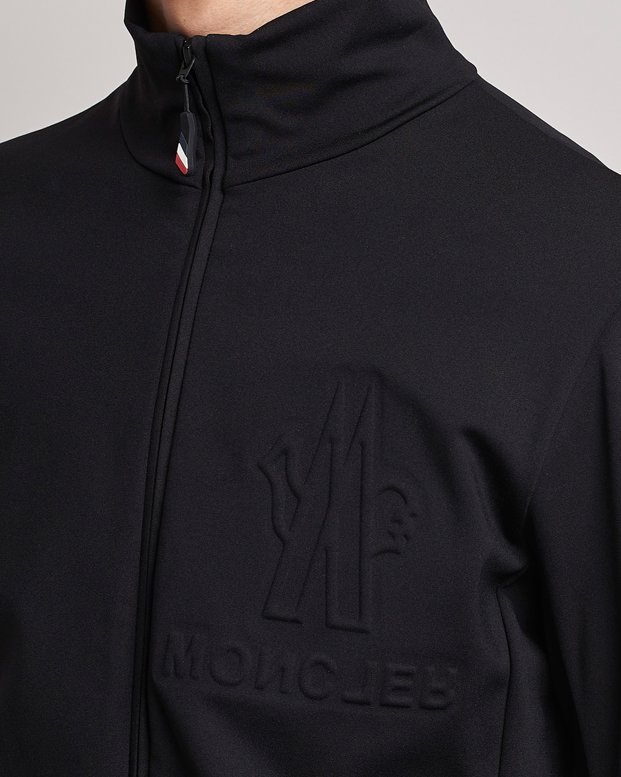 Hombres | Jerséis y prendas de punto | Moncler Grenoble | Embossed Full Zip Cardigan Black