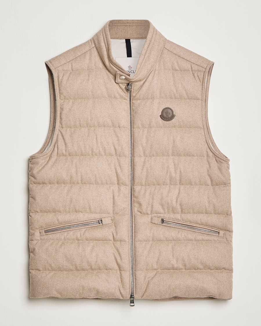 Hombres | Chalecos | Moncler | Gallienne Flannel Vest Light Grey