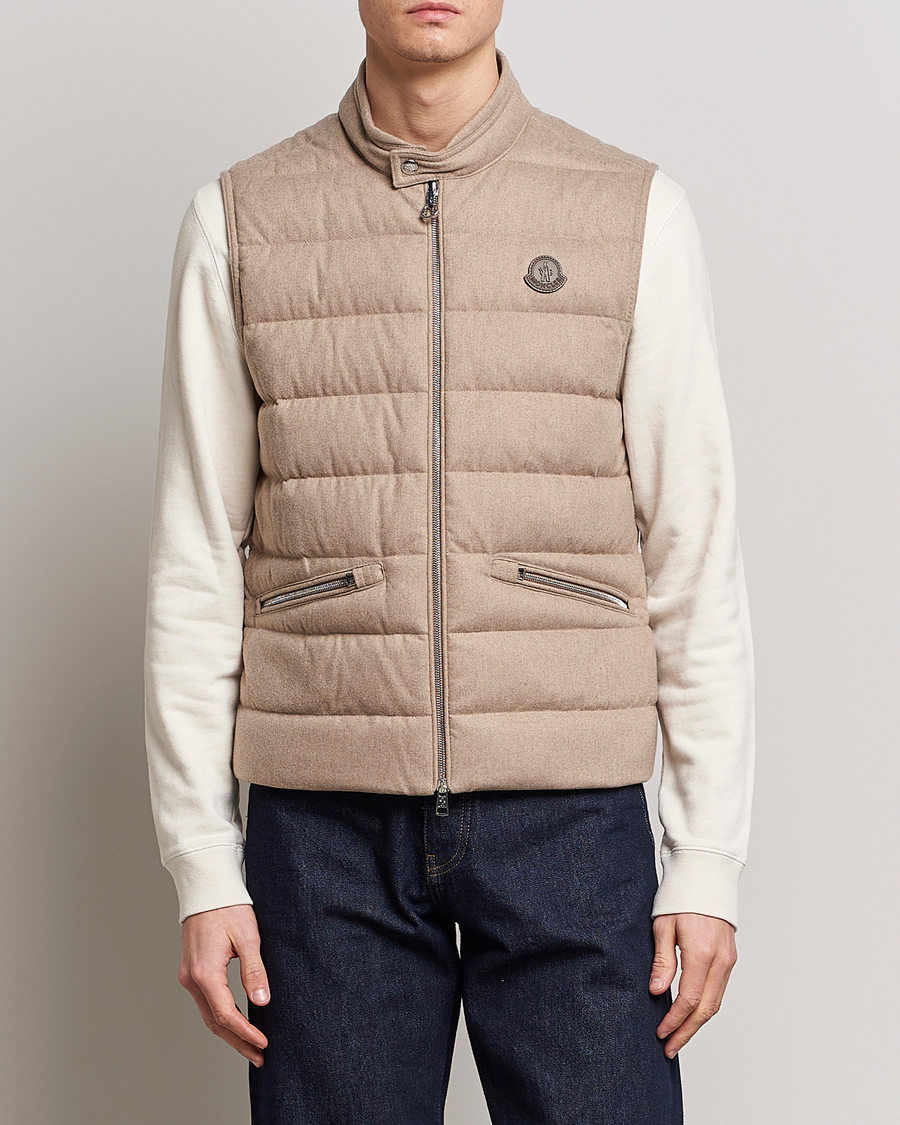 Hombres | Chalecos | Moncler | Gallienne Flannel Vest Light Grey