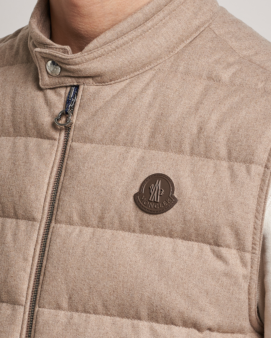 Hombres | Chalecos | Moncler | Gallienne Flannel Vest Light Grey