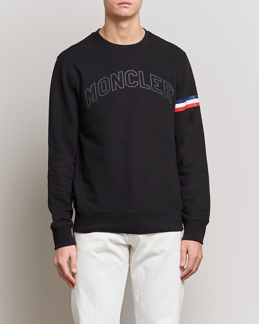 Hombres | Jerséis y prendas de punto | Moncler | Armband Logo Sweatshirt Black
