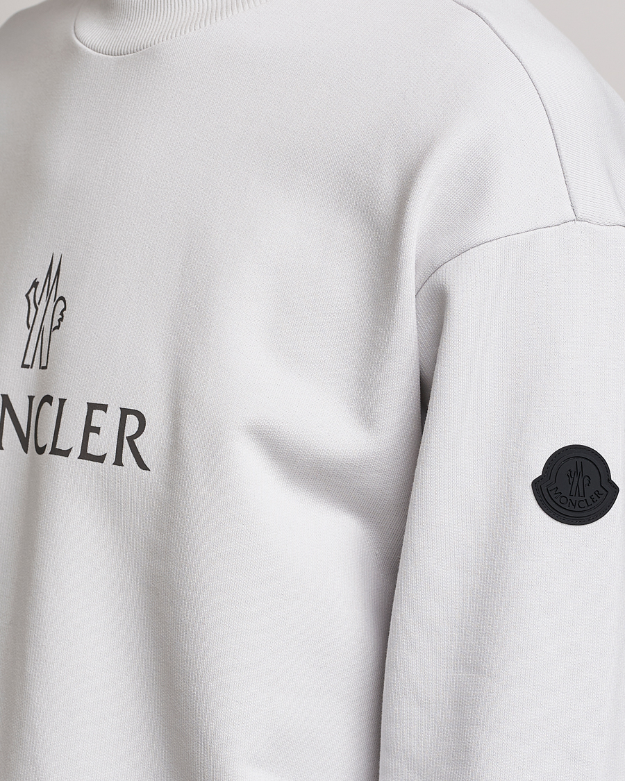 Hombres | Jerséis y prendas de punto | Moncler | Lettering Logo Sweatshirt White
