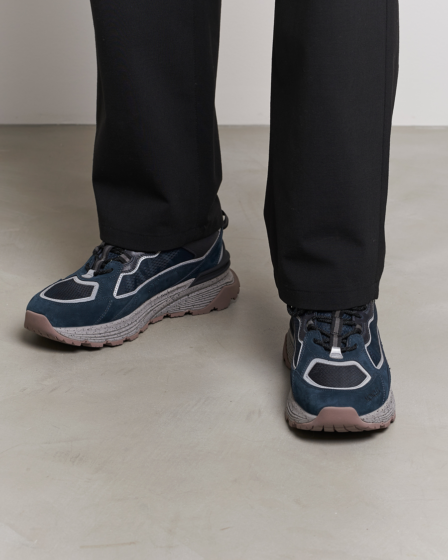 Hombres | Moncler Lite Runner Sneakers Navy | Moncler | Lite Runner Sneakers Navy
