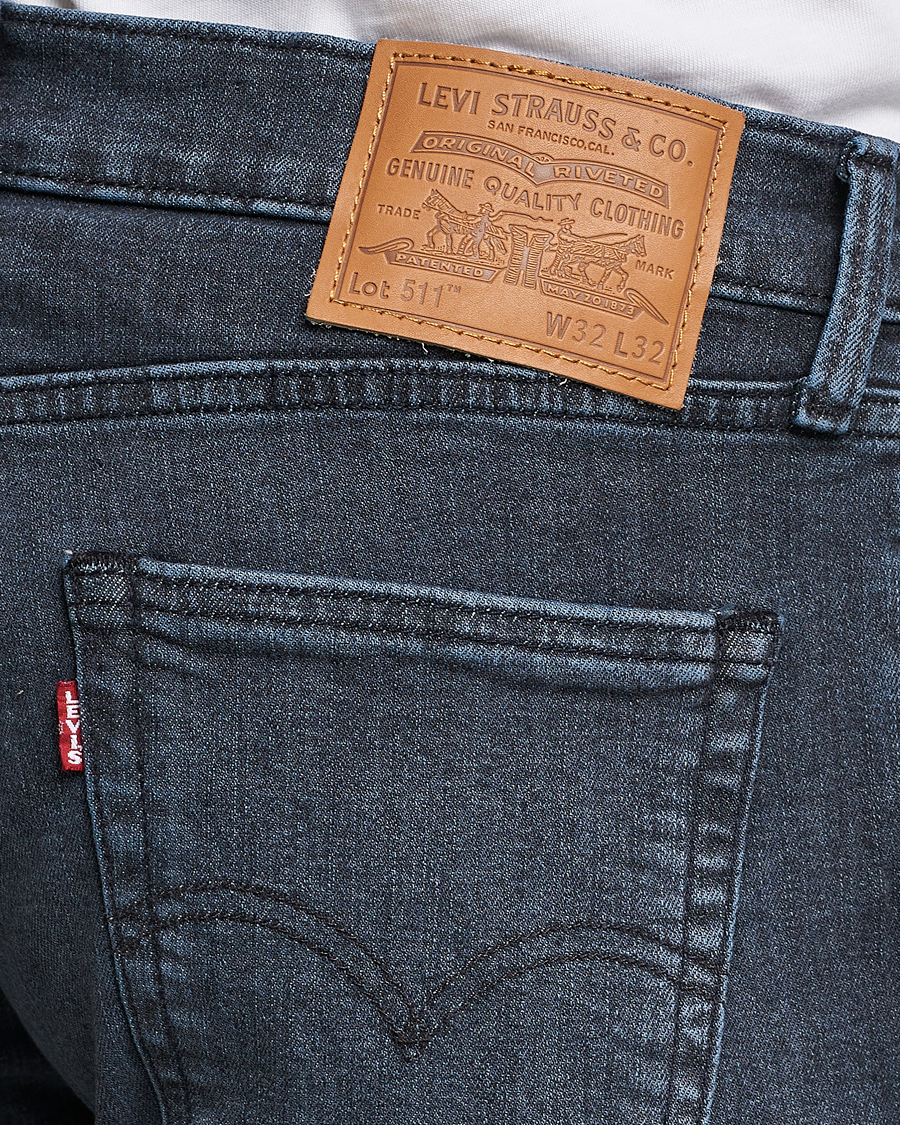 Hombres | Vaqueros | Levi's | 511 Slim Fit Stretch Jeans Richmond Blue Black