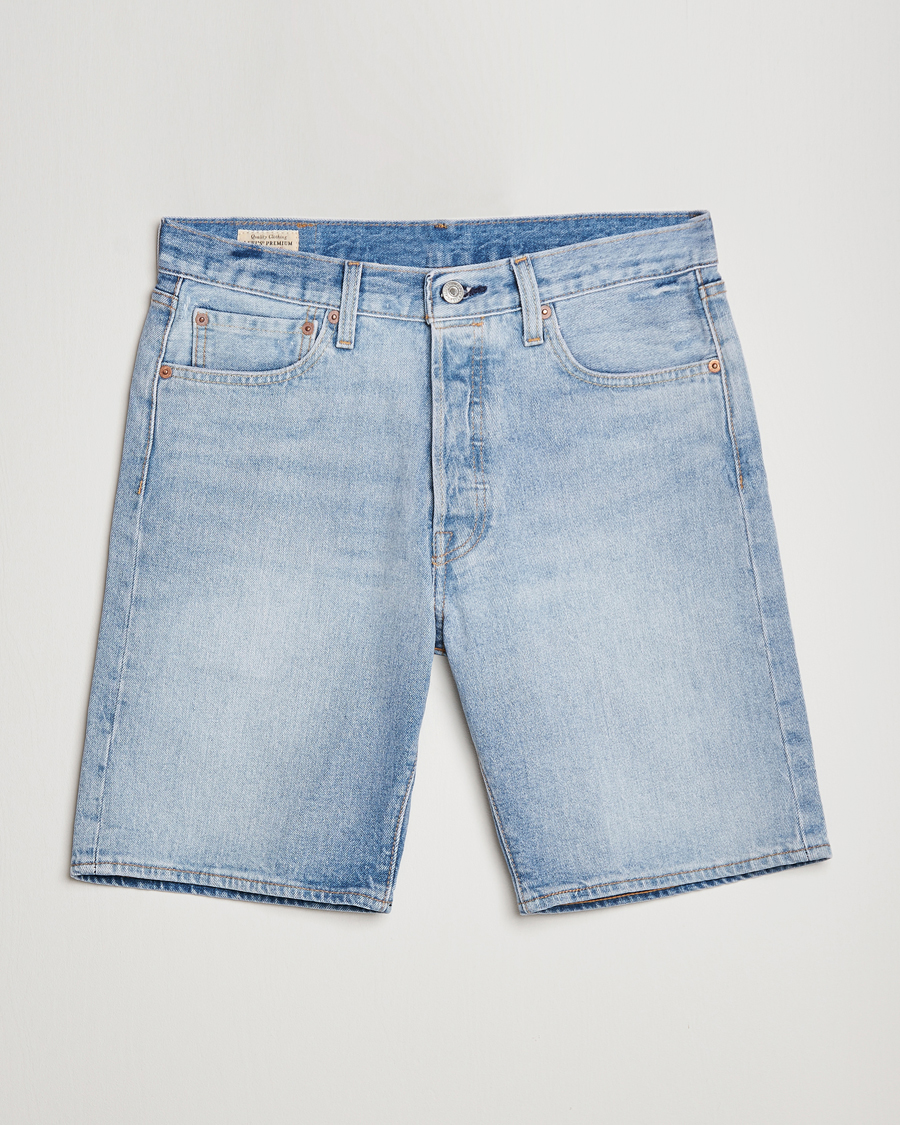 Hombres | Pantalones cortos | Levi's | 501 Hemmed Denim Shorts Light Indigo Worn In
