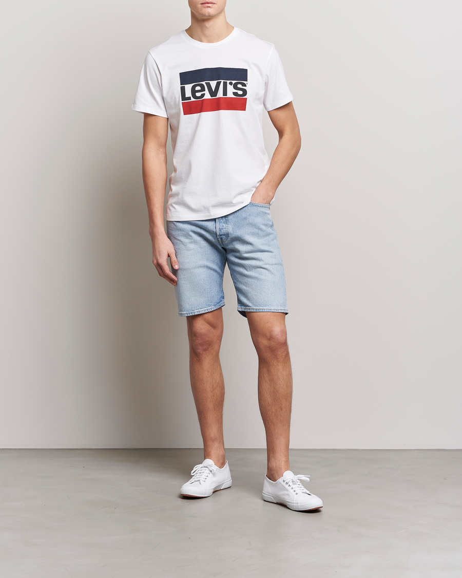 Hombres | Pantalones cortos | Levi's | 501 Hemmed Denim Shorts Light Indigo Worn In