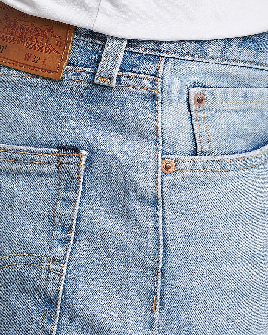 Hombres | Pantalones cortos | Levi's | 501 Hemmed Denim Shorts Light Indigo Worn In