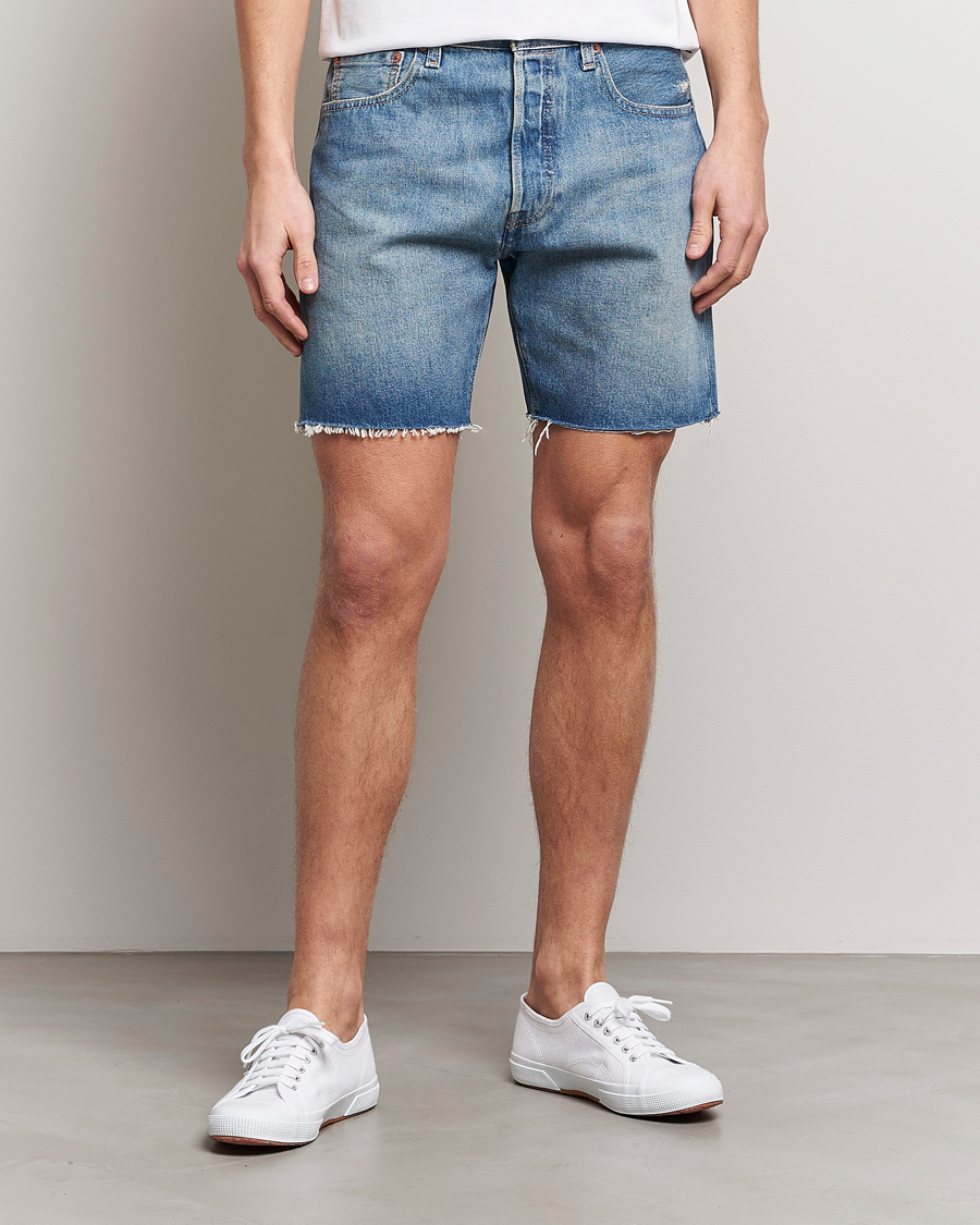 Hombres | Pantalones cortos | Levi's | 501 93 Denim Shorts Medium Indigo Stonewash