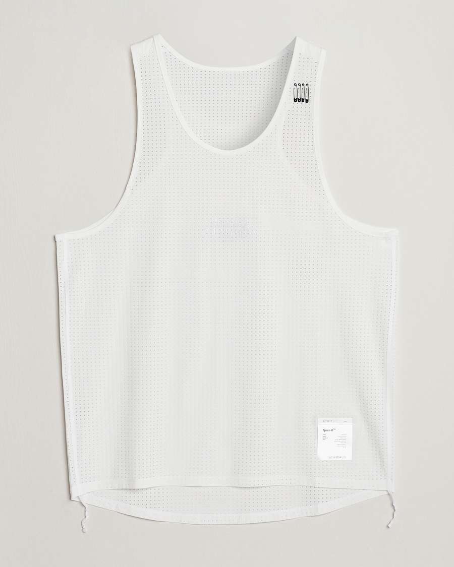 Hombres | Camisetas | Satisfy | Space-O Singlet White