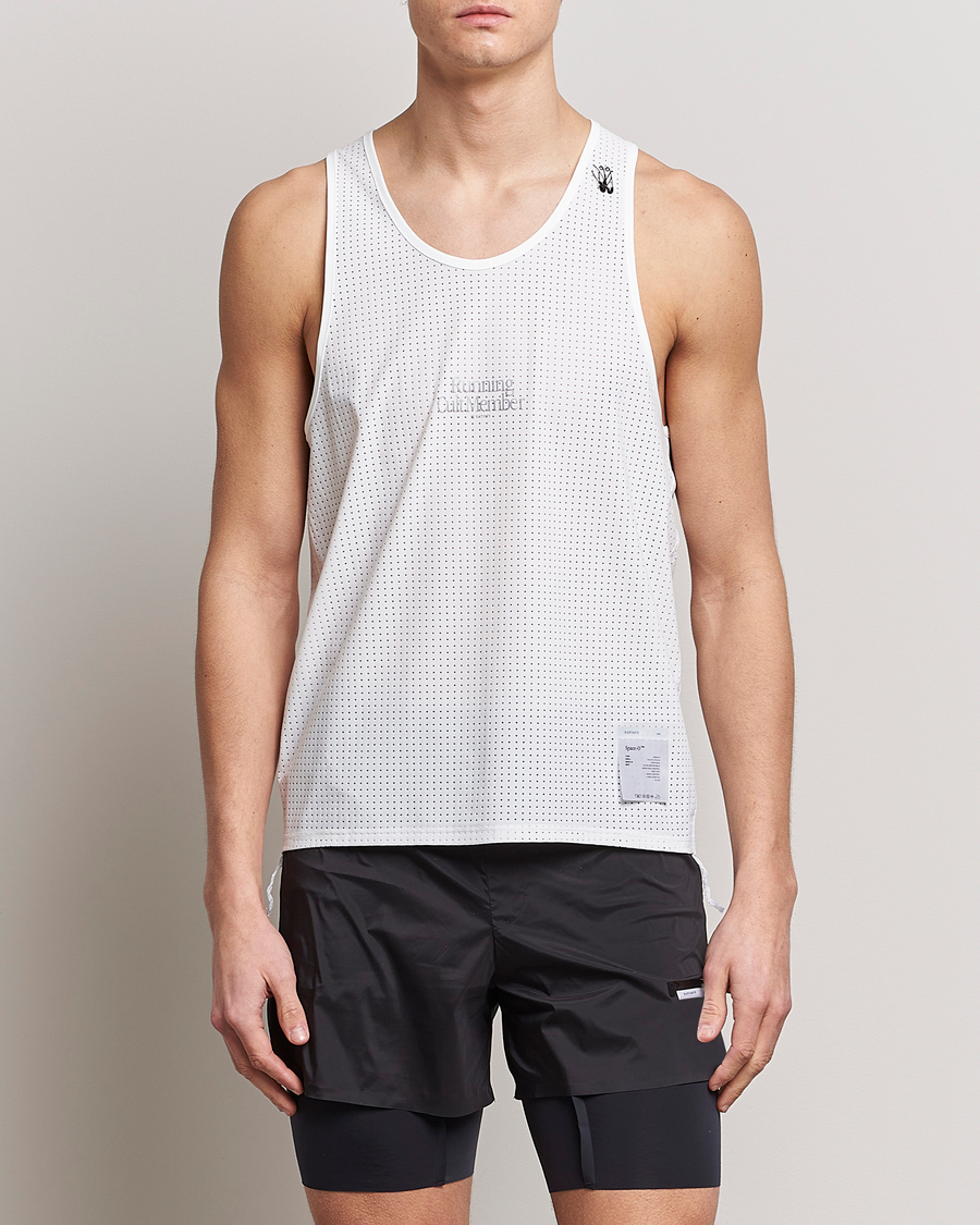 Hombres | Camisetas | Satisfy | Space-O Singlet White