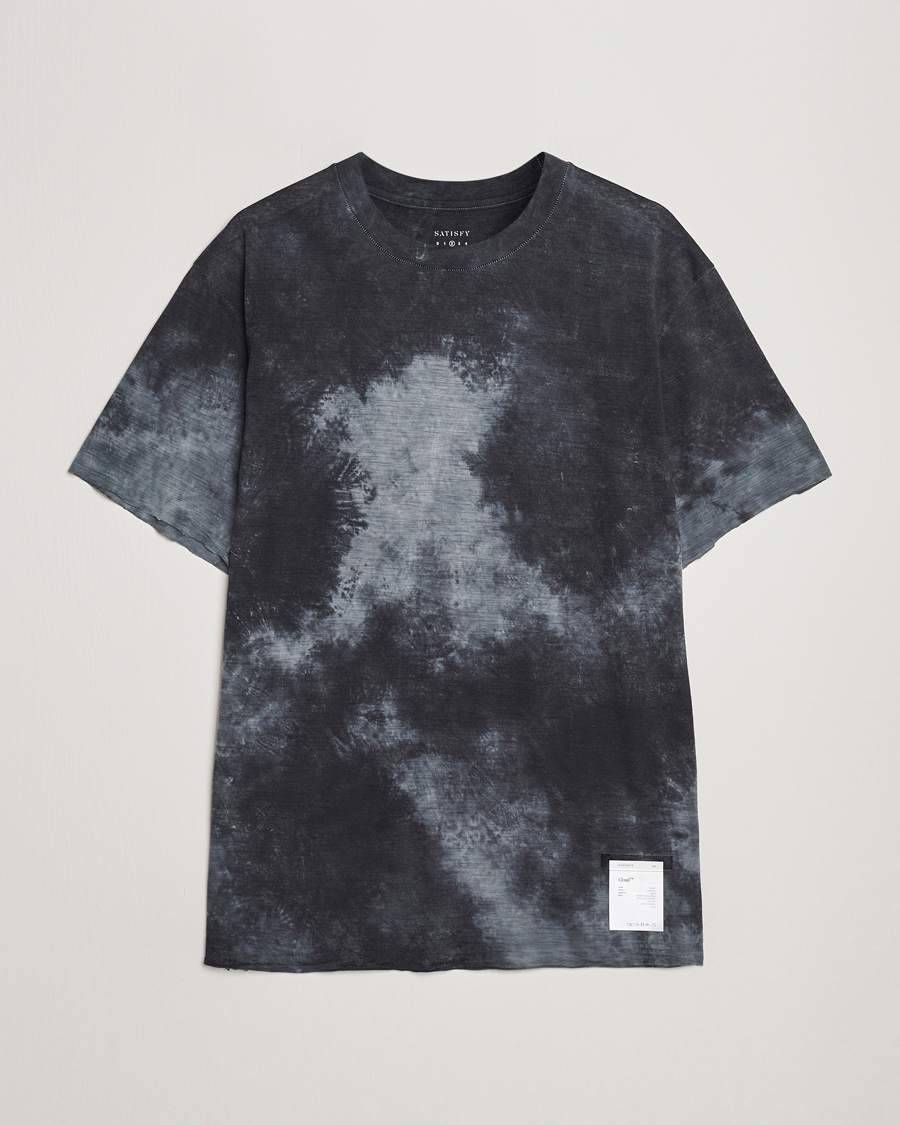 Hombres | Camisetas | Satisfy | CloudMerino T-Shirt Batik Black
