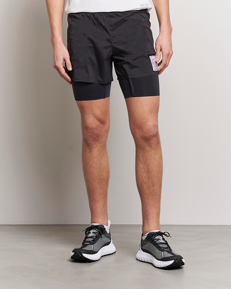 Hombres |  | Satisfy | TechSilk 8 Inch Shorts Black