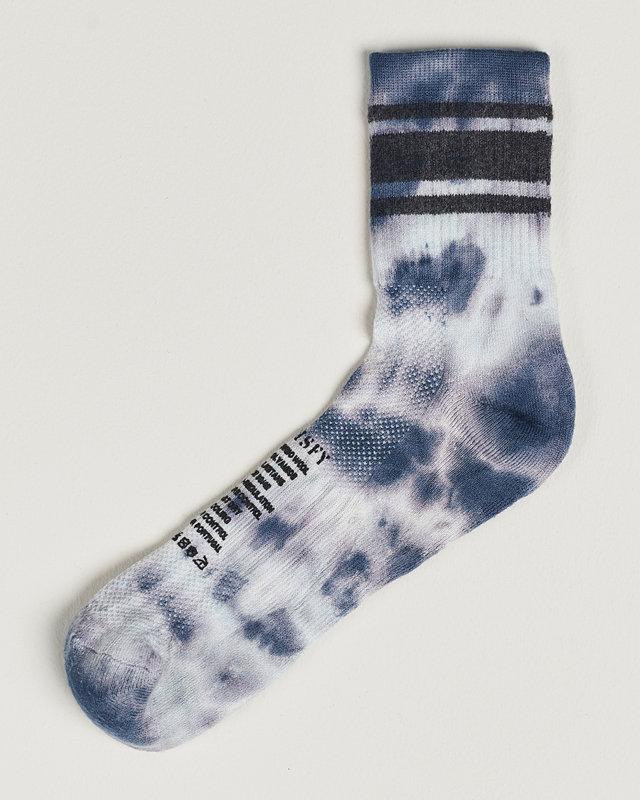 Hombres | Ropa interior y calcetines | Satisfy | Merino Tube Socks Ink Tie Dye